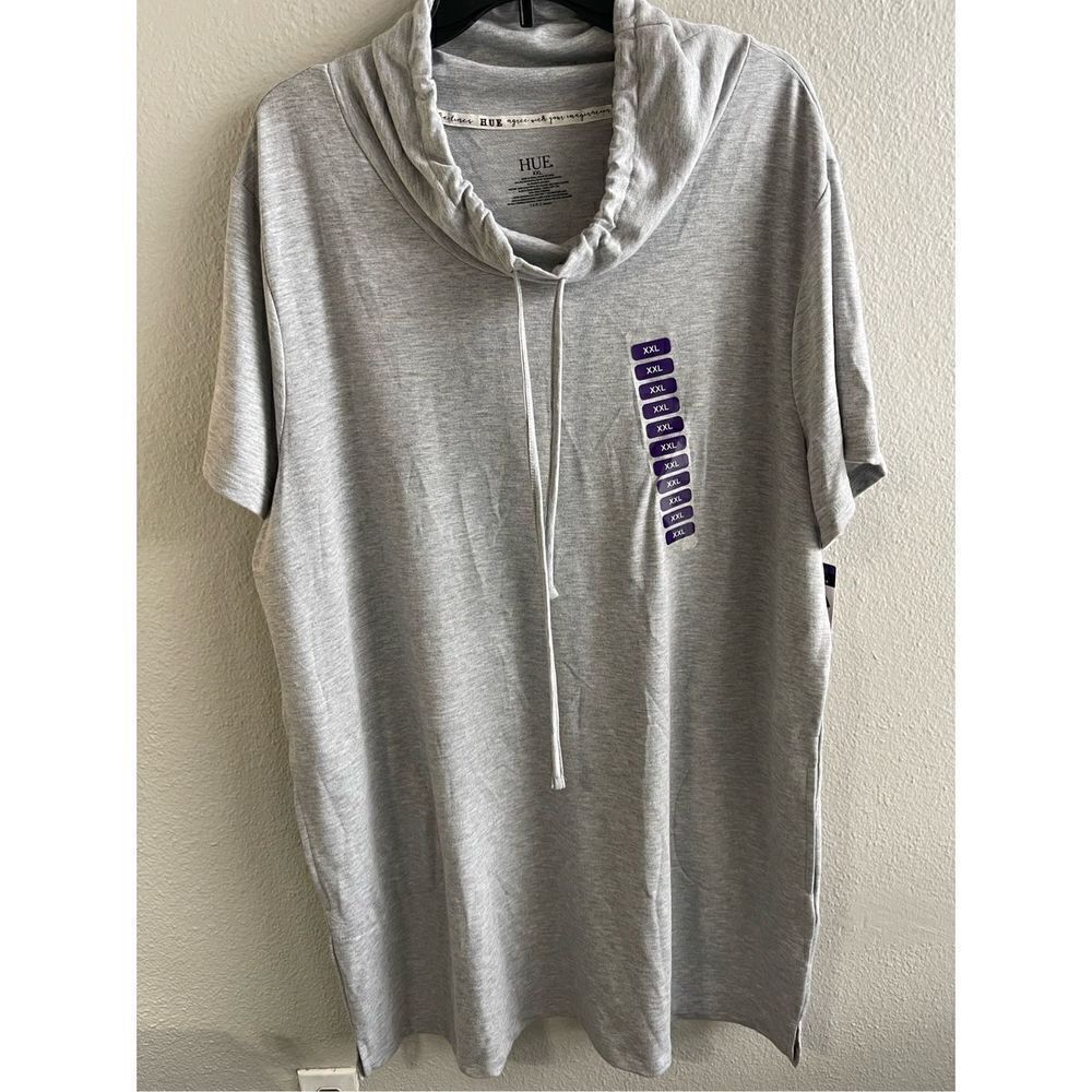❤️HUE Scrunch Collar Tunic Pullover 2X